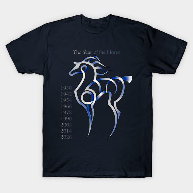 Chinese Horse T-Shirt by KnotYourWorld4